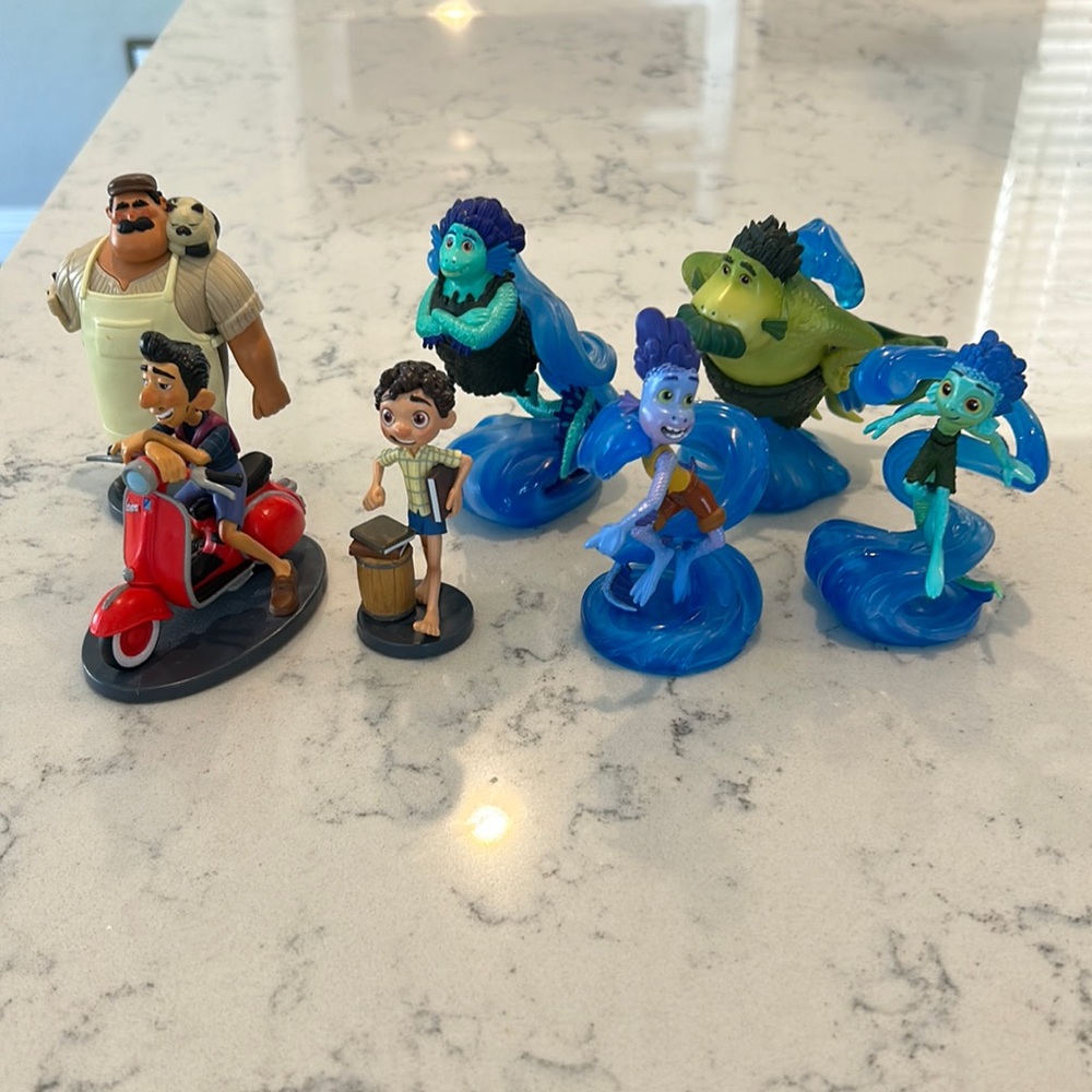 Disney Pixar Luca Plastic Figurine Set